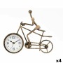 Horloge de table Bicyclette Bronze Métal 27 x 22 x 10 cm (4 Unités)