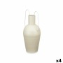 Vase Avec des poignées Marron Clair Acier 24 x 45 x 18 cm (4 Unités)