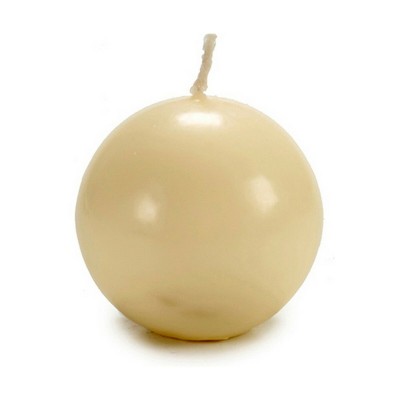 Bougie Ballon Crème 7,5 x 7,5 x 7,5 cm Cire