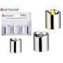 LED Candle Silver Plastic