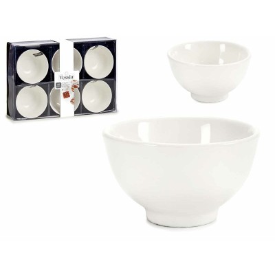 Set of bowls Porcelain White 150 ml 6 Pieces 11 x 5,5 x 11 cm