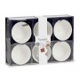 Set de Bols Porcelaine Blanc 150 ml 6 Pièces 11 x 5,5 x 11 cm
