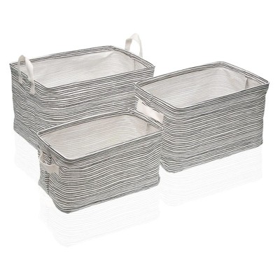 Basket set Polyester (3 Pieces) (25 x 22 x 35 cm)