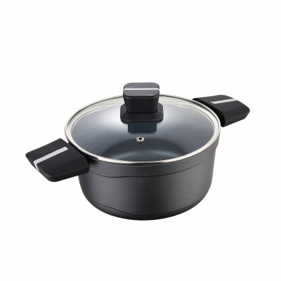 Casserole avec Couvercle San Ignacio Bistro SG6426 Aluminium Noir mat (Ø 24 x 12 cm)