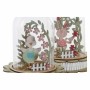 Décoration lumineuse DKD Home Decor Aluminium Verre Shabby Chic 14,5 x 14,5 x 18 cm (2 Unités)