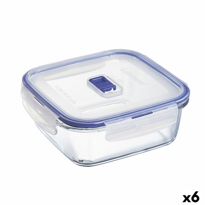 Boîte à lunch hermétique Luminarc Pure Box Active 1,22 L Bicolore verre (6 Unités)