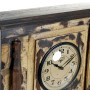 Wall Clock DKD Home Decor London Teak (81 x 15 x 37 cm)