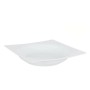 Assiette creuse Zen Porcelaine Blanc (20 x 20 x 3,5 cm)