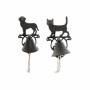 Bell DKD Home Decor Cat Dog Brown Dark brown Rope Iron 14 x 15 x 24 cm (2 Units)