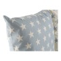 Coussin DKD Home Decor Bleu 60 x 10 x 60 cm Etoiles Blanc (2 Unités)