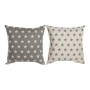 Cushion DKD Home Decor Beige Brown 60 x 10 x 60 cm Stars (2 Units)