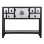 Console DKD Home Decor Black Multicolour Silver Fir MDF Wood 95 x 24 x 79 cm