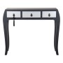 Hall Table with 3 Drawers DKD Home Decor 8424001737277 Fir Silver Black MDF Wood 96 x 26 x 80 cm
