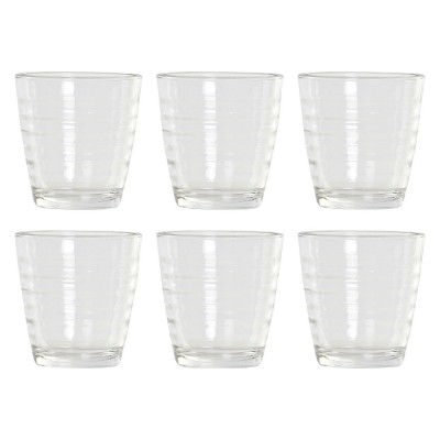 Set of glasses DKD Home Decor Multicolour Transparent Crystal Plastic 250 ml (6 pcs)