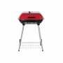 Coal Barbecue with Cover and Wheels DKD Home Decor Red Black Metal Steel 30 x 40 cm 60 x 57 x 80 cm (60 x 57 x 80 cm)