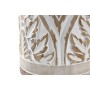 Desk lamp DKD Home Decor Natural Beige Cotton White Mango wood 50 W (18 x 18 x 30 cm)