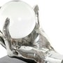 Decorative Figure DKD Home Decor Crystal Silver Golden Resin Hand 20 x 14 x 18 cm