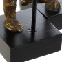 Decorative Figure DKD Home Decor 20 x 10 x 31 cm Golden Aluminium Mango wood Ballet Dancer Modern