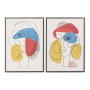 Cadre DKD Home Decor Abstrait 53 x 4,5 x 73 cm Moderne (2 Unités)