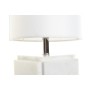 Lampe de bureau DKD Home Decor Blanc Polyester Métal Marbre 220 V Doré 50 W (20 x 20 x 34 cm)