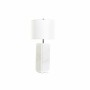 Lampe de bureau DKD Home Decor Blanc Polyester Métal Marbre 220 V 50 W (33 x 33 x 65 cm)