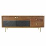 Meubles de télévision DKD Home Decor Marron Noir Acacia (130 x 42 x 49 cm)