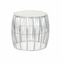 Side table DKD Home Decor White Marble Iron Silver (46 x 46 x 41 cm)