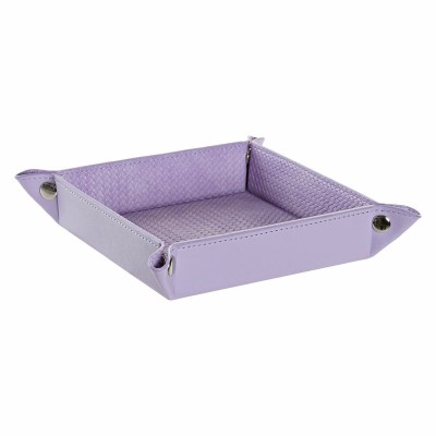 Valet Tray DKD Home Decor Lilac Romantic 20 x 20 x 4 cm