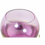 Candleholder DKD Home Decor 8424001830619 Pink Golden Metal Crystal 19 x 19 x 20,5 cm