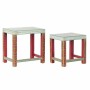 Side table DKD Home Decor 8424001853243 Natural Multicolour Acrylic Mango wood 45 x 30 x 45 cm