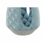 Vase DKD Home Decor Turquoise Porcelaine Oriental (18 x 18 x 24 cm)