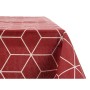 Tablecloth Abstract Maroon Thin canvas White (140 x 180 cm)