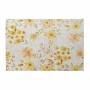 Tapis DKD Home Decor Jaune Blanc Polyester Coton Fleurs (120 x 180 x 0.5 cm)