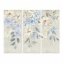 Painting DKD Home Decor Flowers 55 x 3 x 135 cm Shabby Chic (3 Pieces)