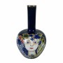 Vase DKD Home Decor Visage Porcelaine Bleu Multicouleur 17 x 17 x 30 cm