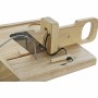 Cutter DKD Home Decor 29 x 29 x 10 cm Rubber wood Stainless steel