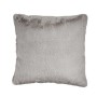 Coussin Avec cheveux Gris Cuir synthétoqie (40 x 2 x 40 cm)