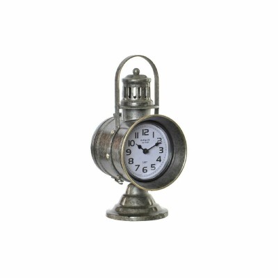 Table clock DKD Home Decor 13,3 x 18 x 28,5 cm Crystal Grey Iron