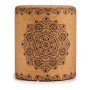 Pouf Mandala Marron MDF Liège (34 x 39 x 34 cm)