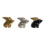 Decorative Figure DKD Home Decor 26 x 17 x 22,5 cm Silver Black Golden Pig (3 Units)