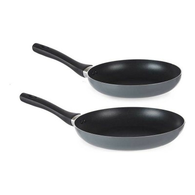 Set of pans Grey Aluminium (2 pcs)