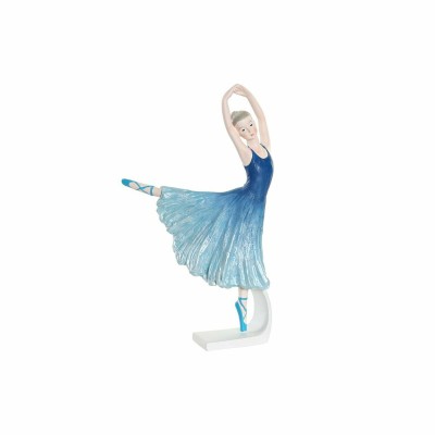 Figurine Décorative DKD Home Decor Bleu Romantique Danseuse Classique 13 x 6 x 23 cm