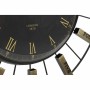 Horloge Murale DKD Home Decor Verre Argenté Noir Doré Fer 70 x 7 x 70 cm (2 Unités)