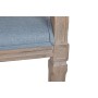 Sofa DKD Home Decor Blue Linen Rubber wood (122 x 69 x 72 cm)