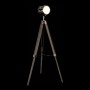 Lampadaire DKD Home Decor Métal Bois Argent Marron Clair Tripode (66 x 66 x 142 cm)