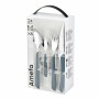 Cutlery Amefa Eclat Navy Blue Metal (24 pcs)