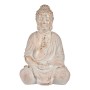 Decorative Garden Figure Buddha White/Gold Polyresin (24,5 x 50 x 31,8 cm)