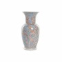 Vase DKD Home Decor 13 x 13 x 31 cm Porcelaine Bleu Orange Oriental