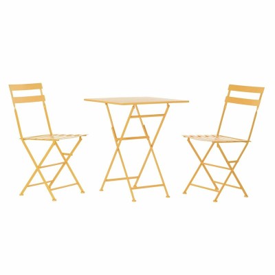 Table set with 2 chairs DKD Home Decor 87 cm 60 x 60 x 75 cm  