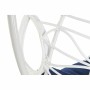Fauteuil de jardin suspendu DKD Home Decor Blue marine Blanc Aluminium rotin synthétique 90 x 70 x 110 cm (107 x 107 x 198 cm)
